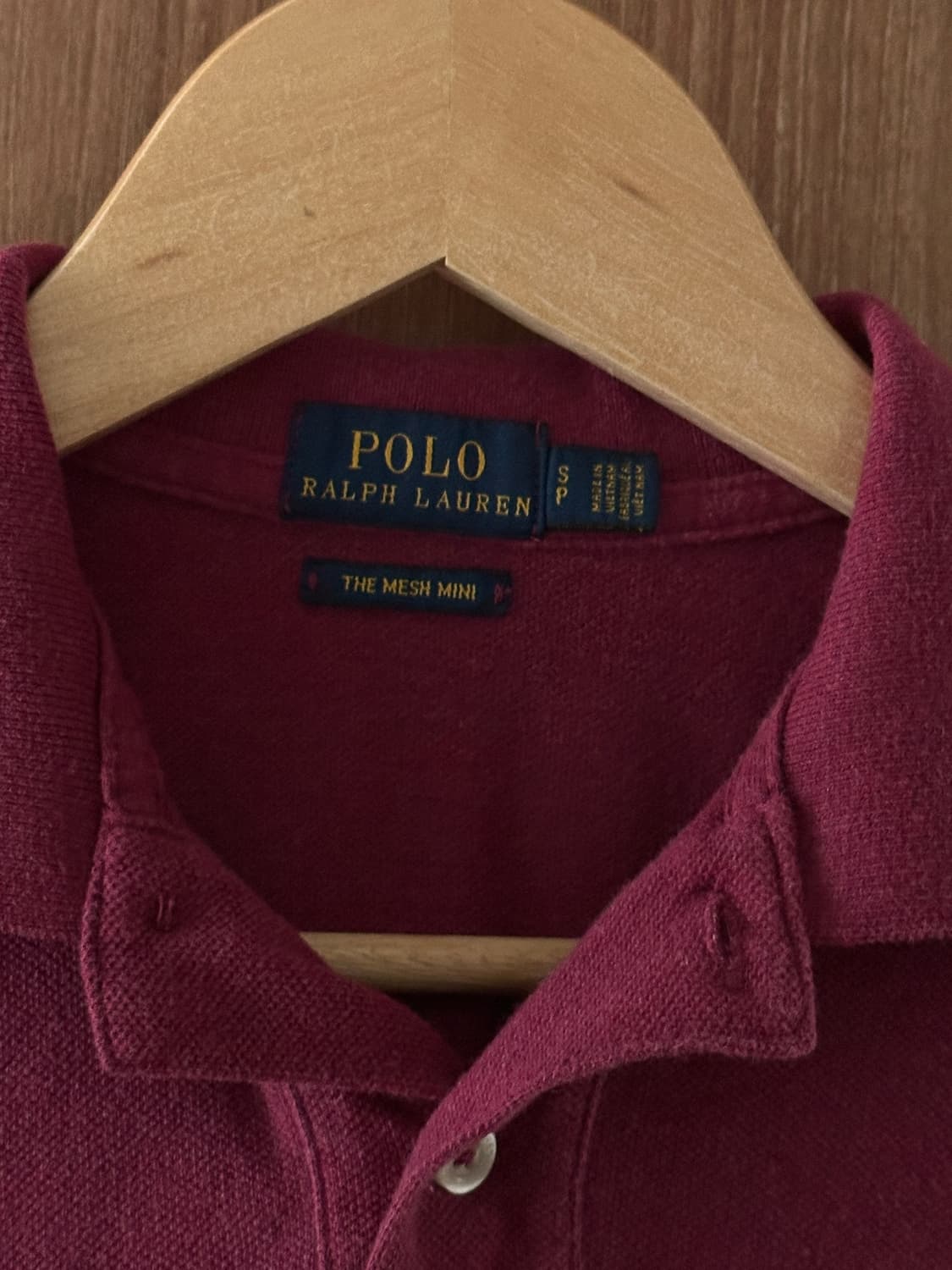 Polo Ralph Lauren 여성 버건디 PK 원피스 S 상품이미지5