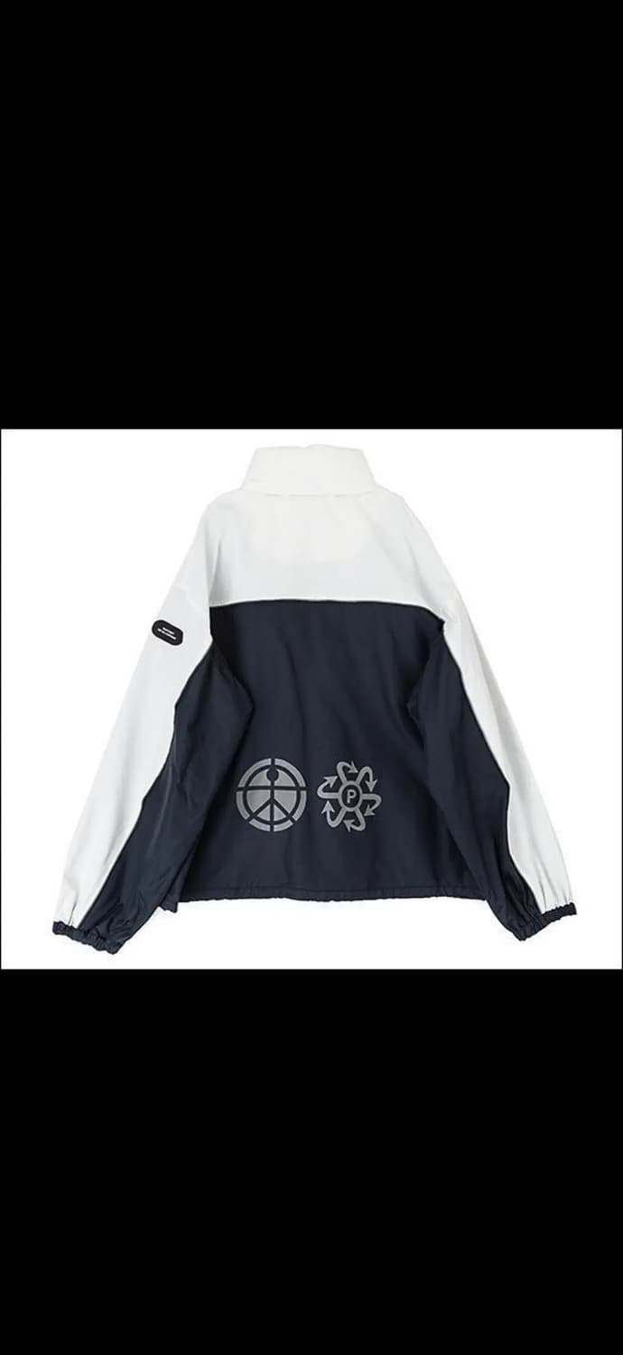 라스벳 초판 리플렉티브 로고 자켓 화이트 네이비 XL 상품이미지6