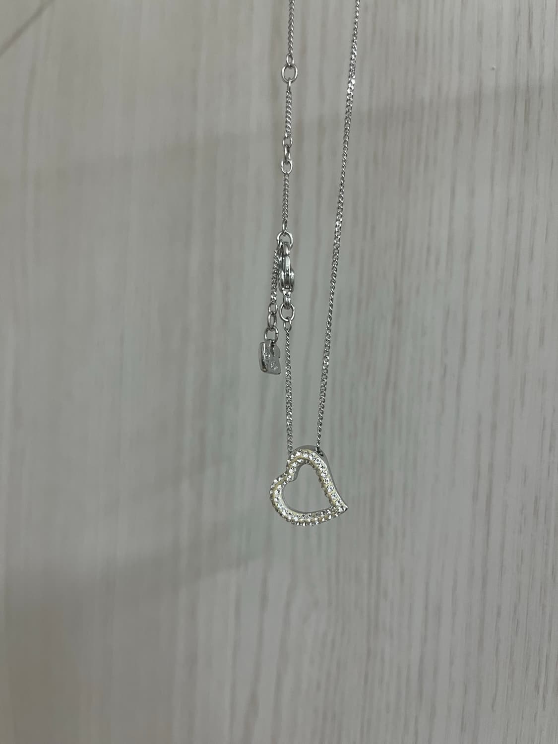 스와로브스키 하트 목걸이 상품이미지2