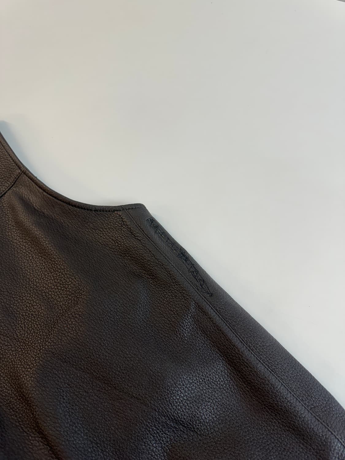 에르메네질도 제냐 buckskin 가죽 베스트 자켓 상품이미지7