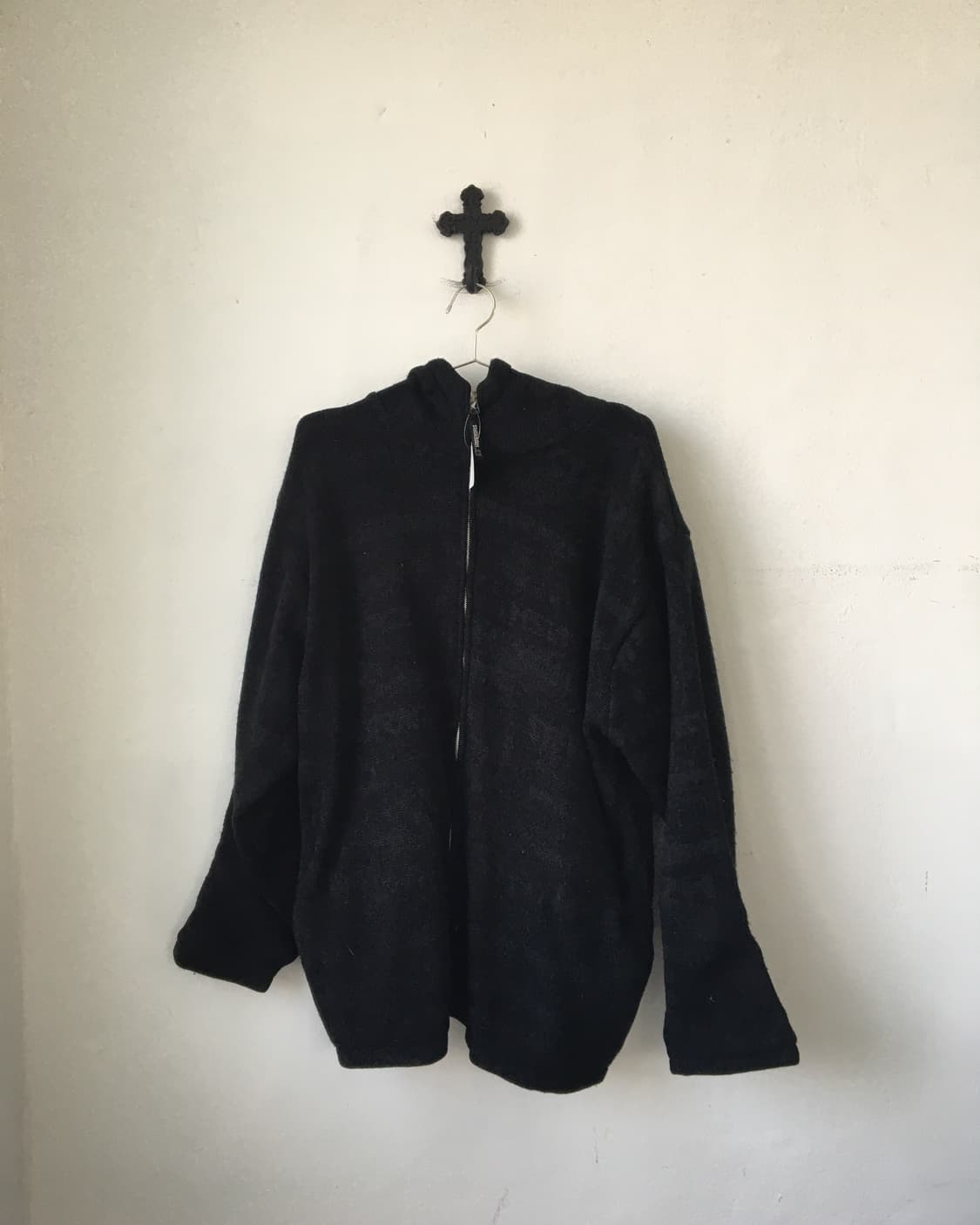 Lettering pattern hood zip up 상품이미지2