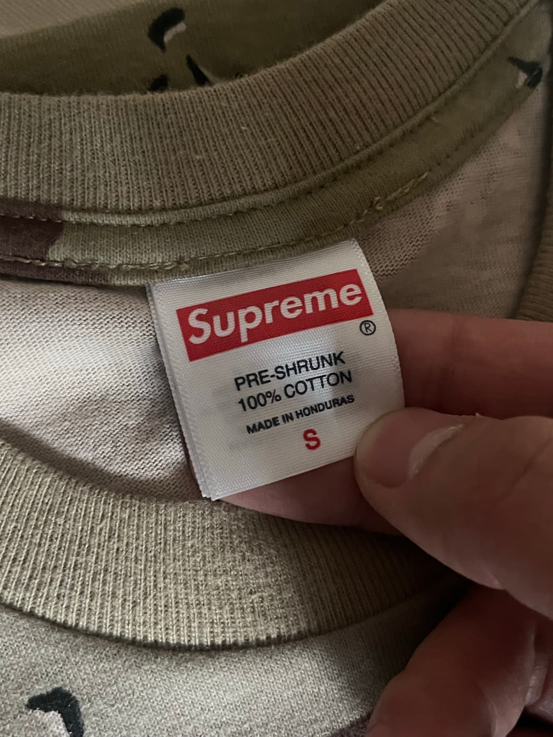 슈프림 x 에이펙스 티셔츠 초콜릿 칩 카모 상품이미지4