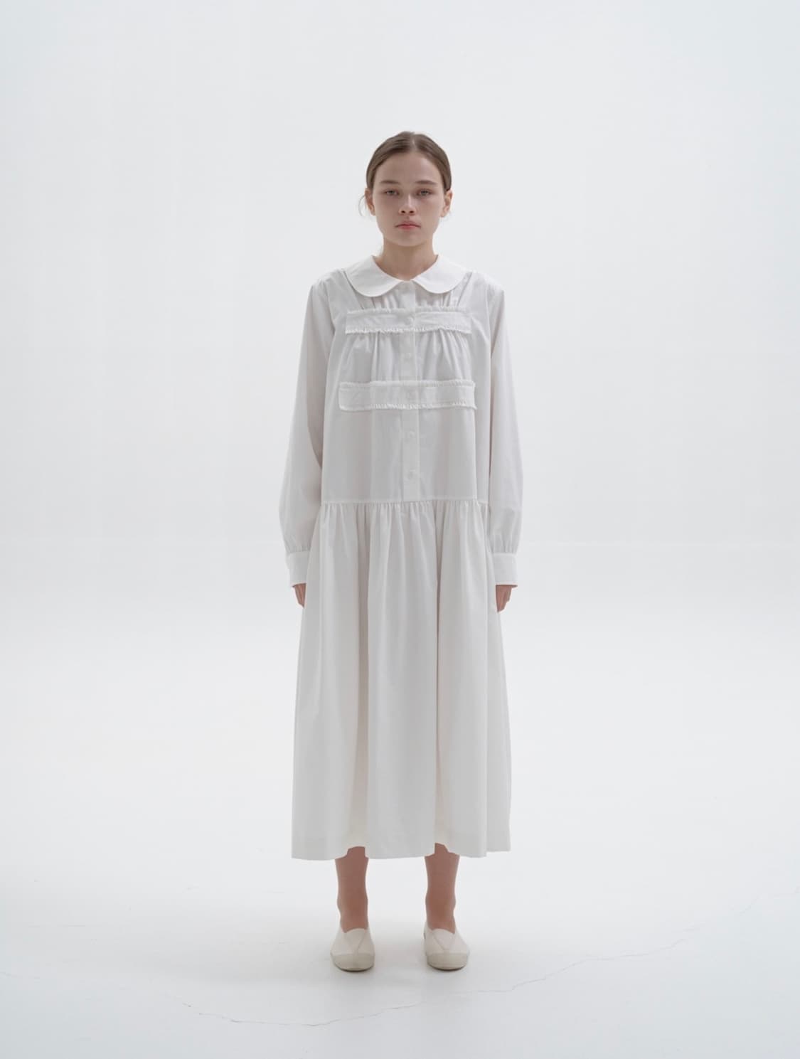 COSMOSS ROUND COLLAR SHIRT DRESS 상품이미지2