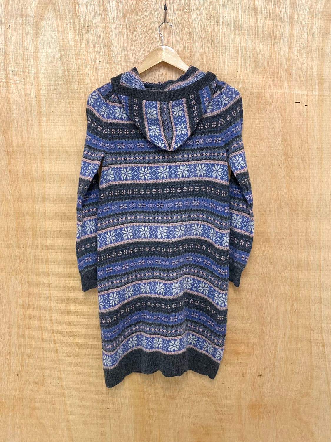 BEAMS fair isle hood cardigan 빔즈 후드 가디건 상품이미지2