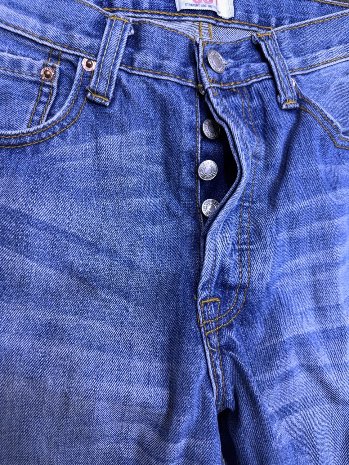 리바이스 501 레귤러핏 빈티지 라인 워싱 데님팬츠 31 상품이미지5