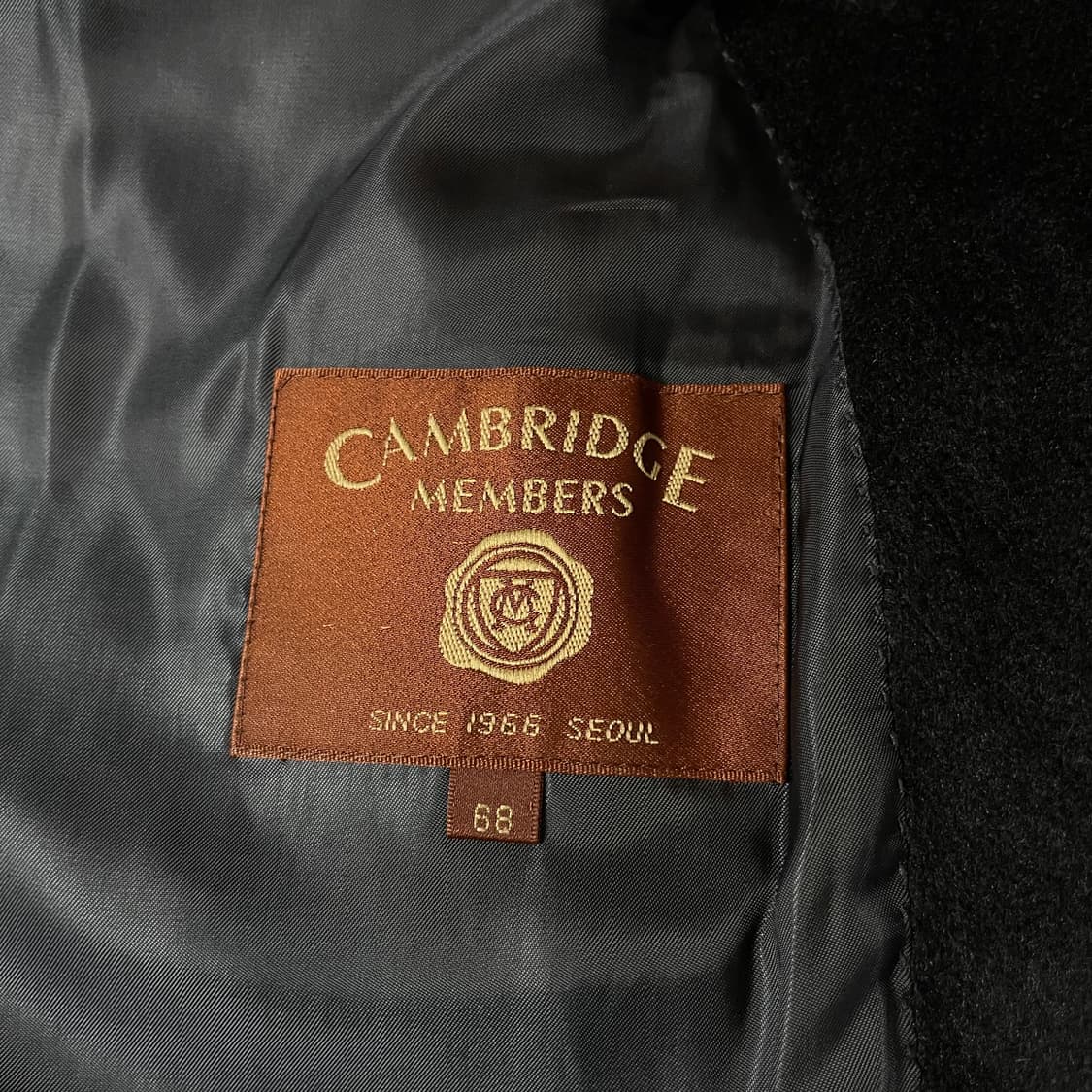 캠브리지멤버스 블랙 울 캐시미어 100 더블버튼 롱 코트 68 상품이미지6