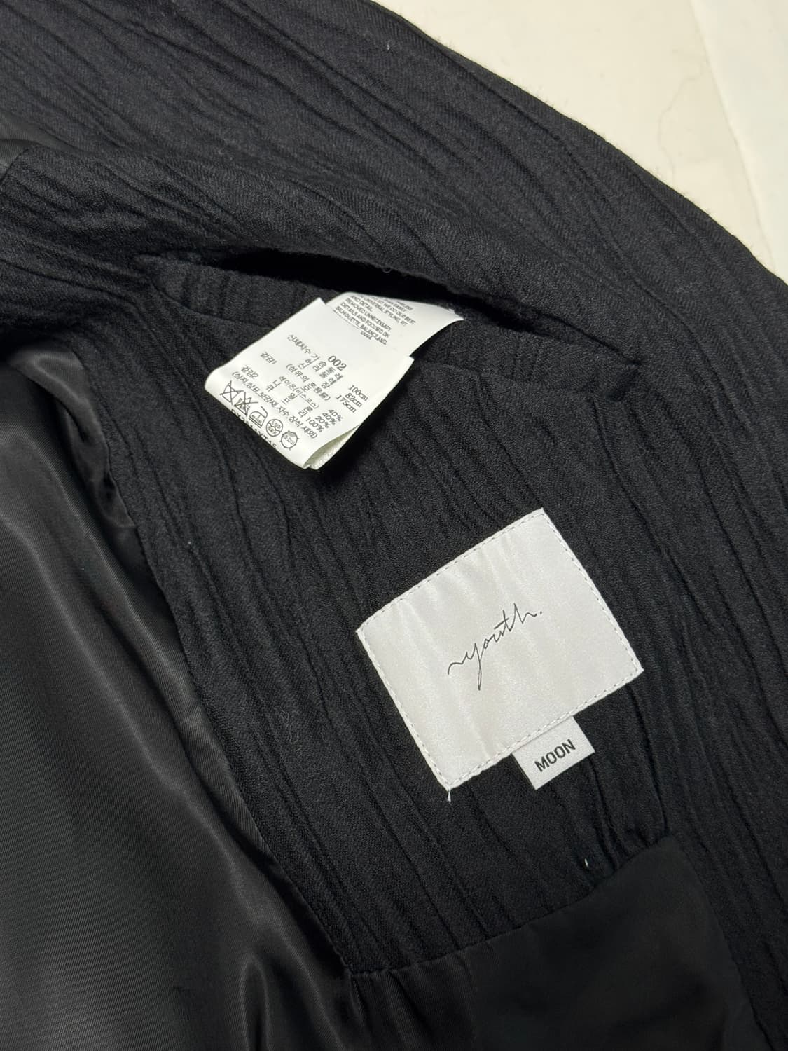 유스 / 22FW 크리즈 더블 브리스티드 자켓 / M 상품이미지3