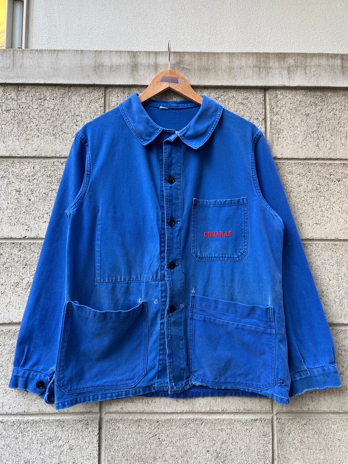 1950s HARD FADED OLD FRENCH 올드모델 프렌치워크자켓 상품이미지1