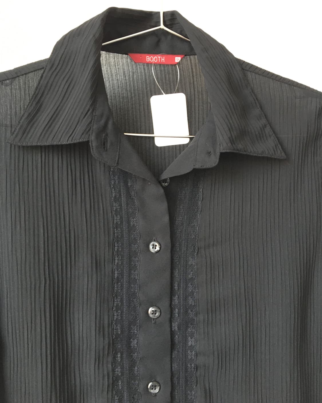 Lace trimming pattern shirt 상품이미지4