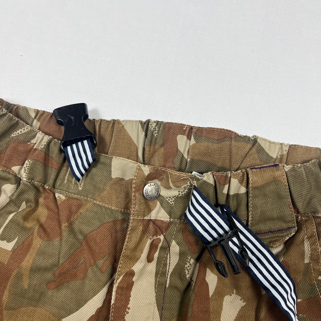 kelen 켈렌 카모패턴 밴딩 스트랩 하프팬츠 반바지 상품이미지5