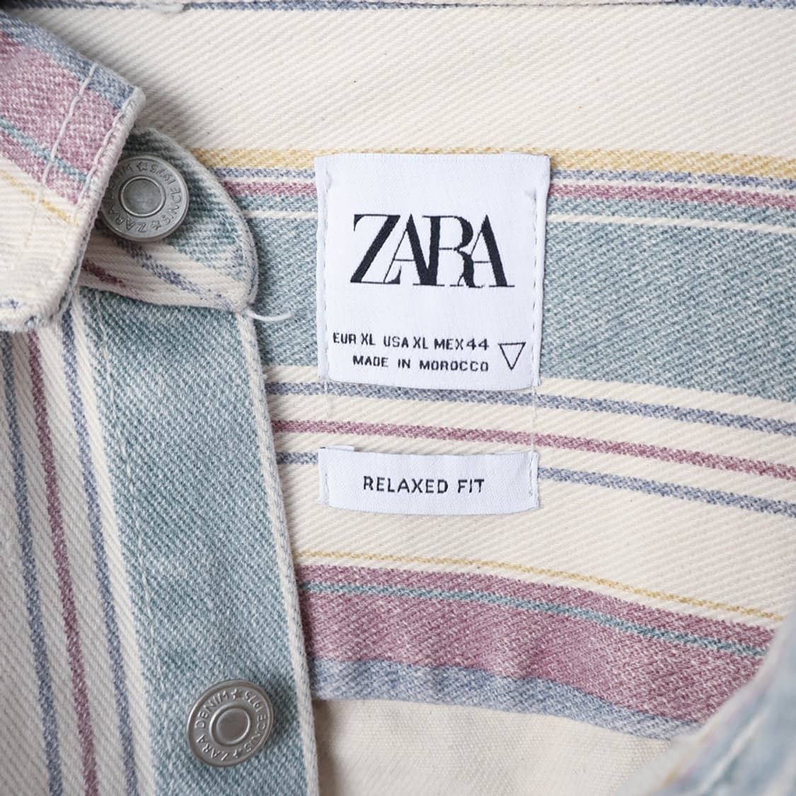 105/자라 릴렉스핏 스트라이프 셔츠자켓 상품이미지7