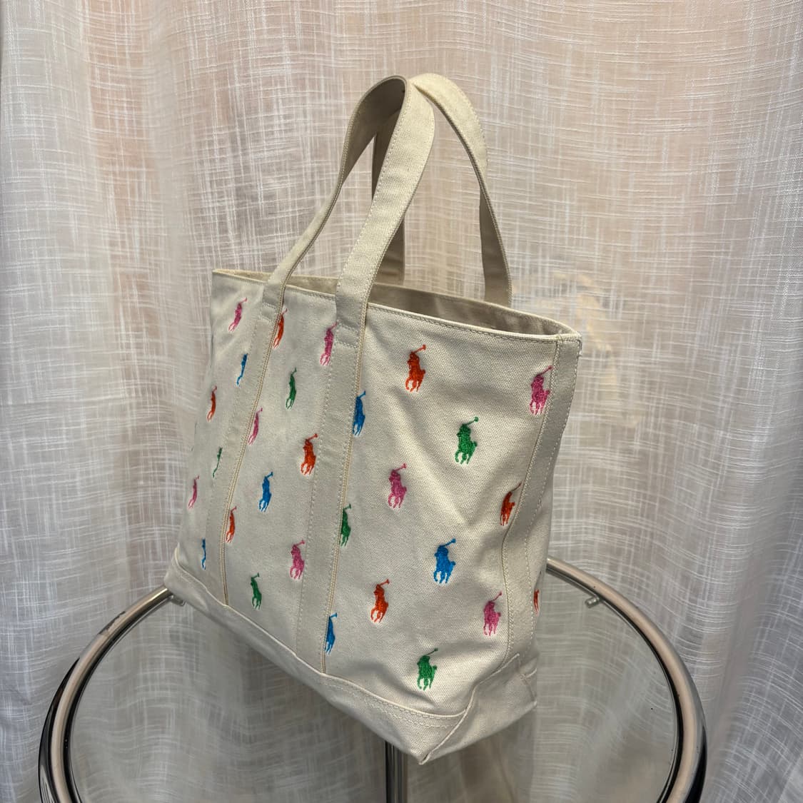 정품 폴로 랄프로렌 캔버스 토트백     상품이미지4