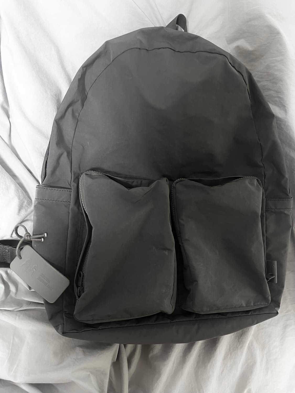 정가 43.5) 아미아칼바 스플릿 얀 백팩 그레이 상품이미지2