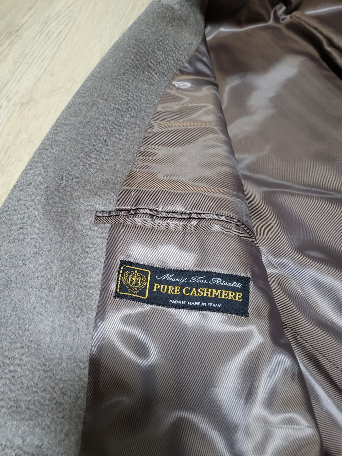 [52] 포커페이스 닥터 코트 오트밀 캐시미어 100% 상품이미지6