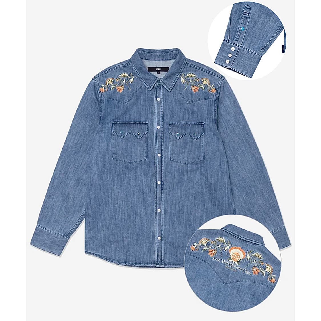 새상품) LMC 웨스턴 데님 셔츠 WESTERN DENIM SHIRT 상품이미지1