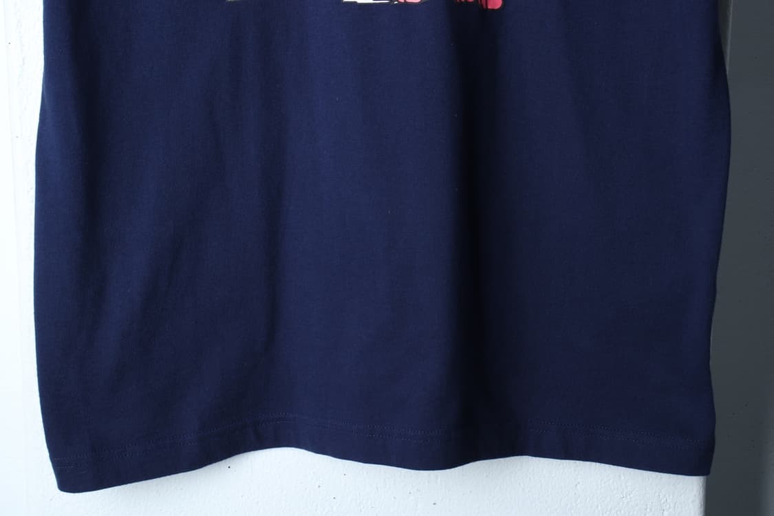 (M-XL) 엘엠씨 반팔 티셔츠 곰돌이프린팅 네이비 키치-H32807 상품이미지4