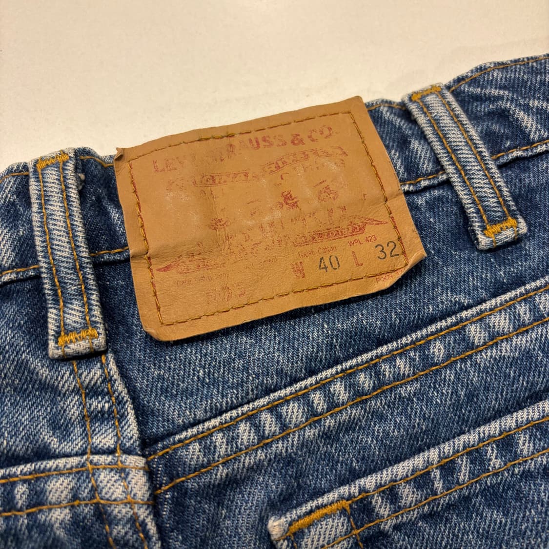 [40x32] 90s 리바이스 505 레귤러 캐나다 데님 팬츠 D10 상품이미지4