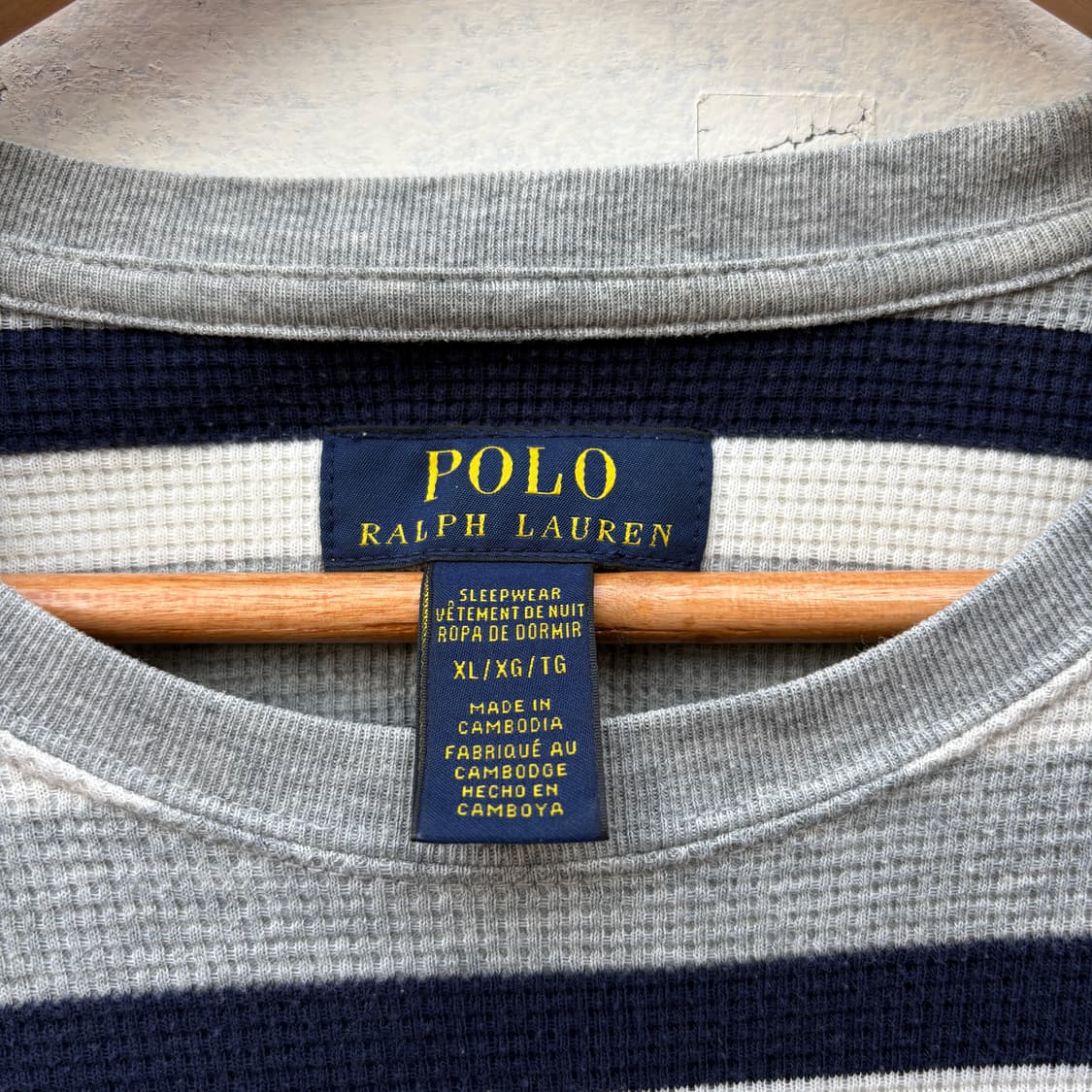 Polo 폴로 스트라이프 와플티 롱슬리브 상품이미지3