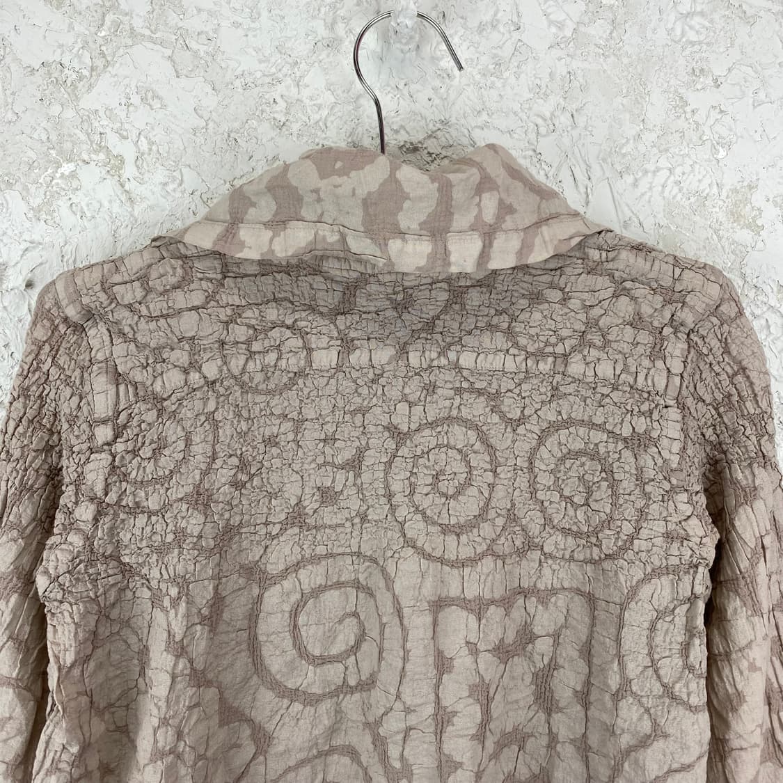 me 이세이 미야케 타이푼 패턴 링클 블라우스 상품이미지5