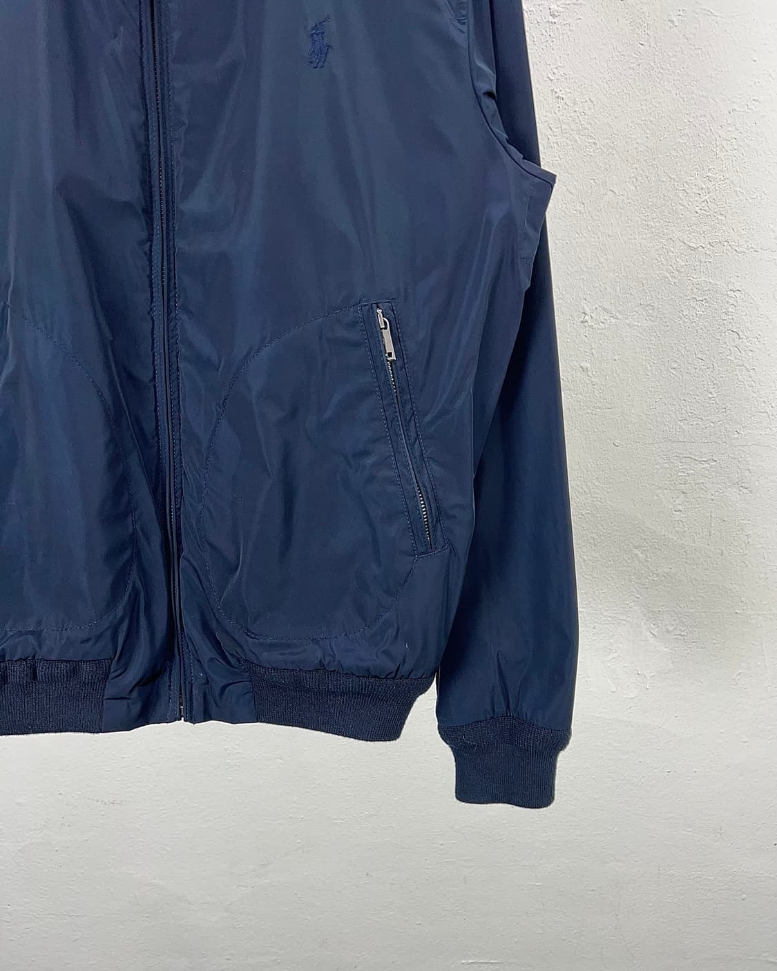 폴로 랄프로렌 네이비 모크넥 폴리쉘 블루종 자켓 상품이미지5