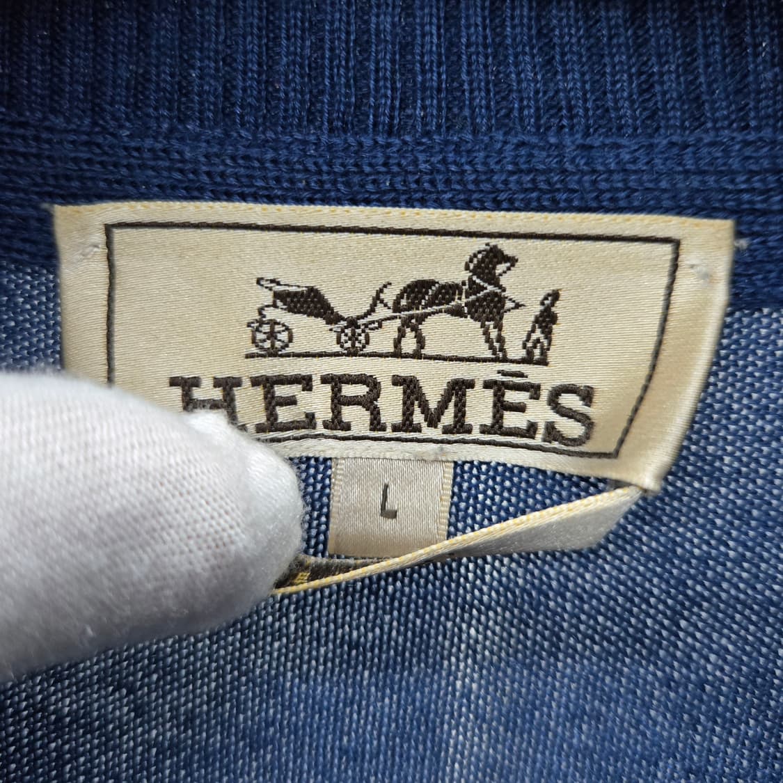 에르메스 H 멀티로고 캐시미어 니트 집업 L 상품이미지4