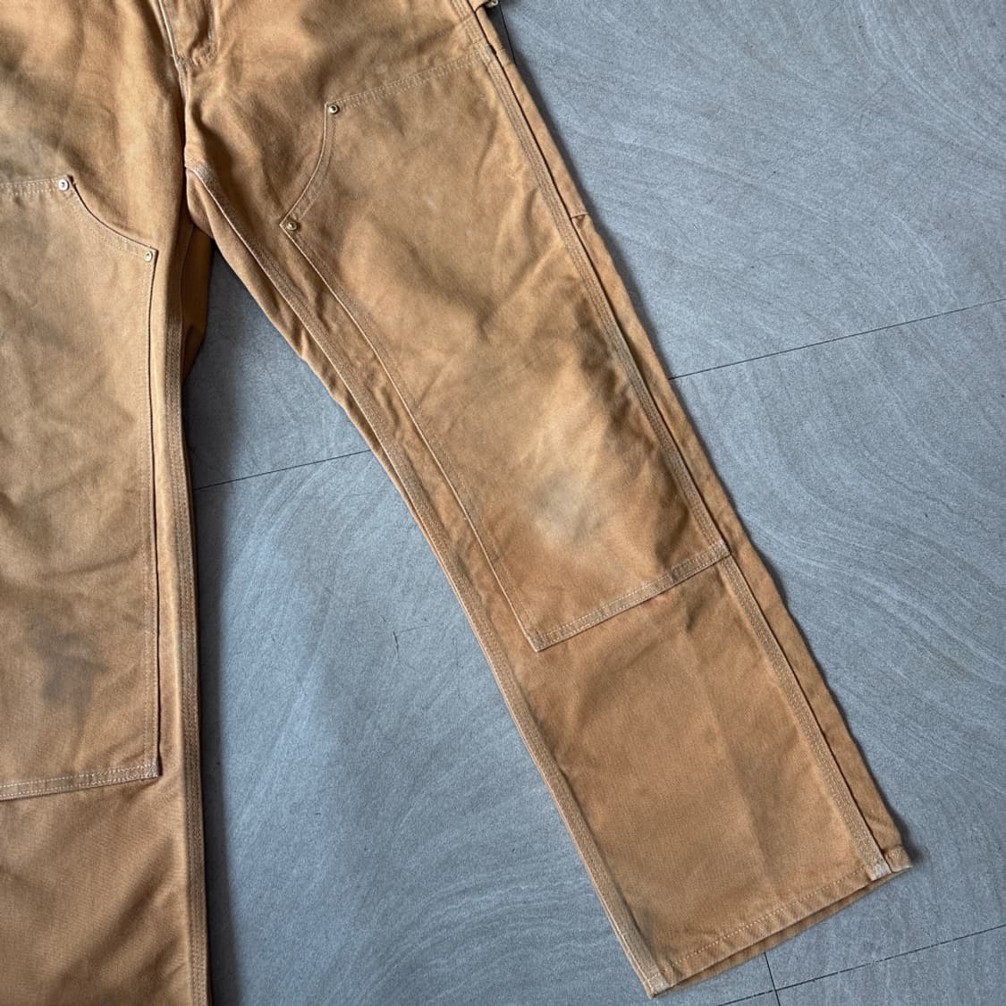 칼하트 정품 브라운 더블니 팬츠 바지 상품이미지4
