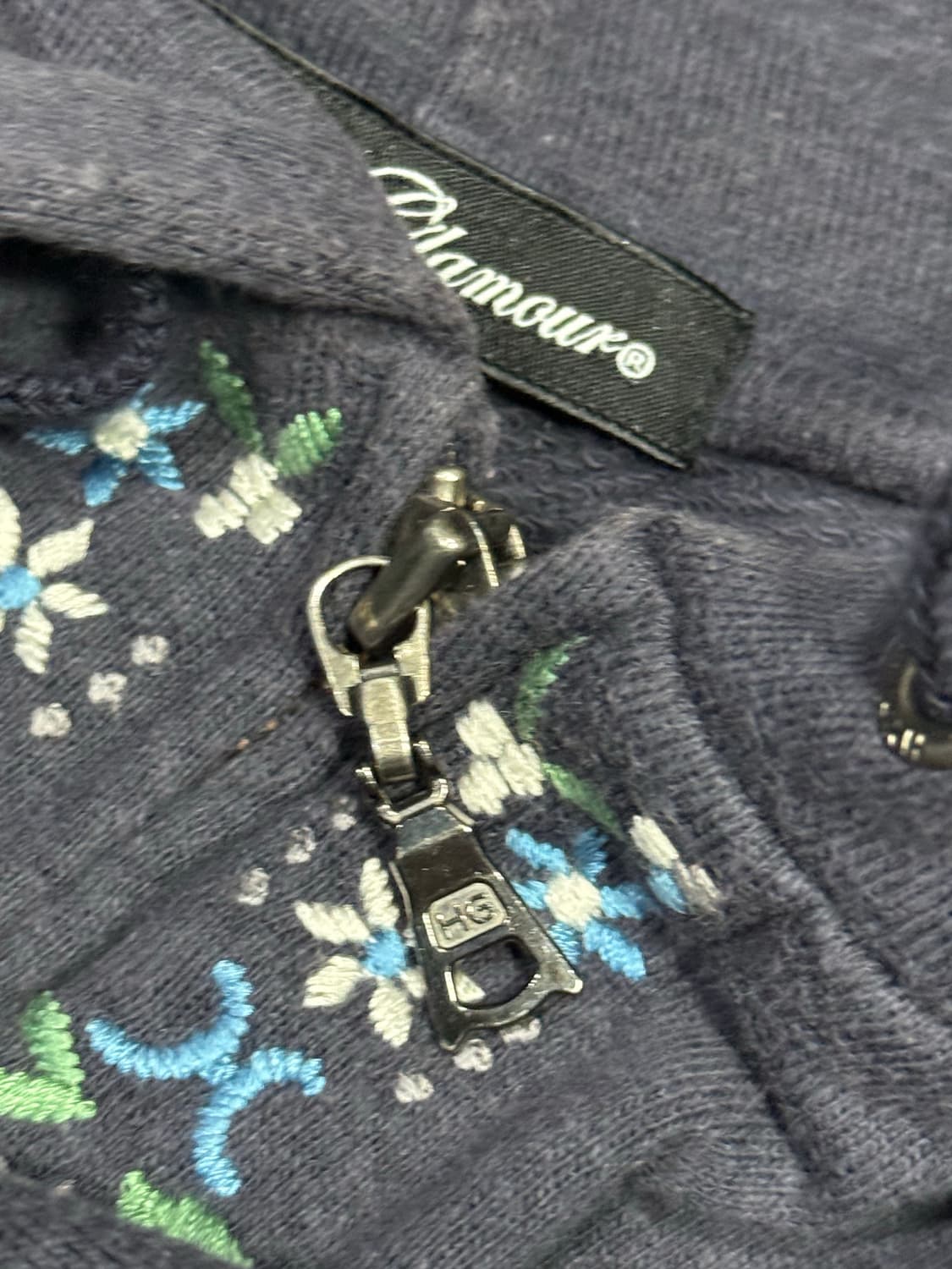 히스테릭 글래머 아카이브 꽃 퍽베어 자수 후드 집업 자켓 상품이미지5