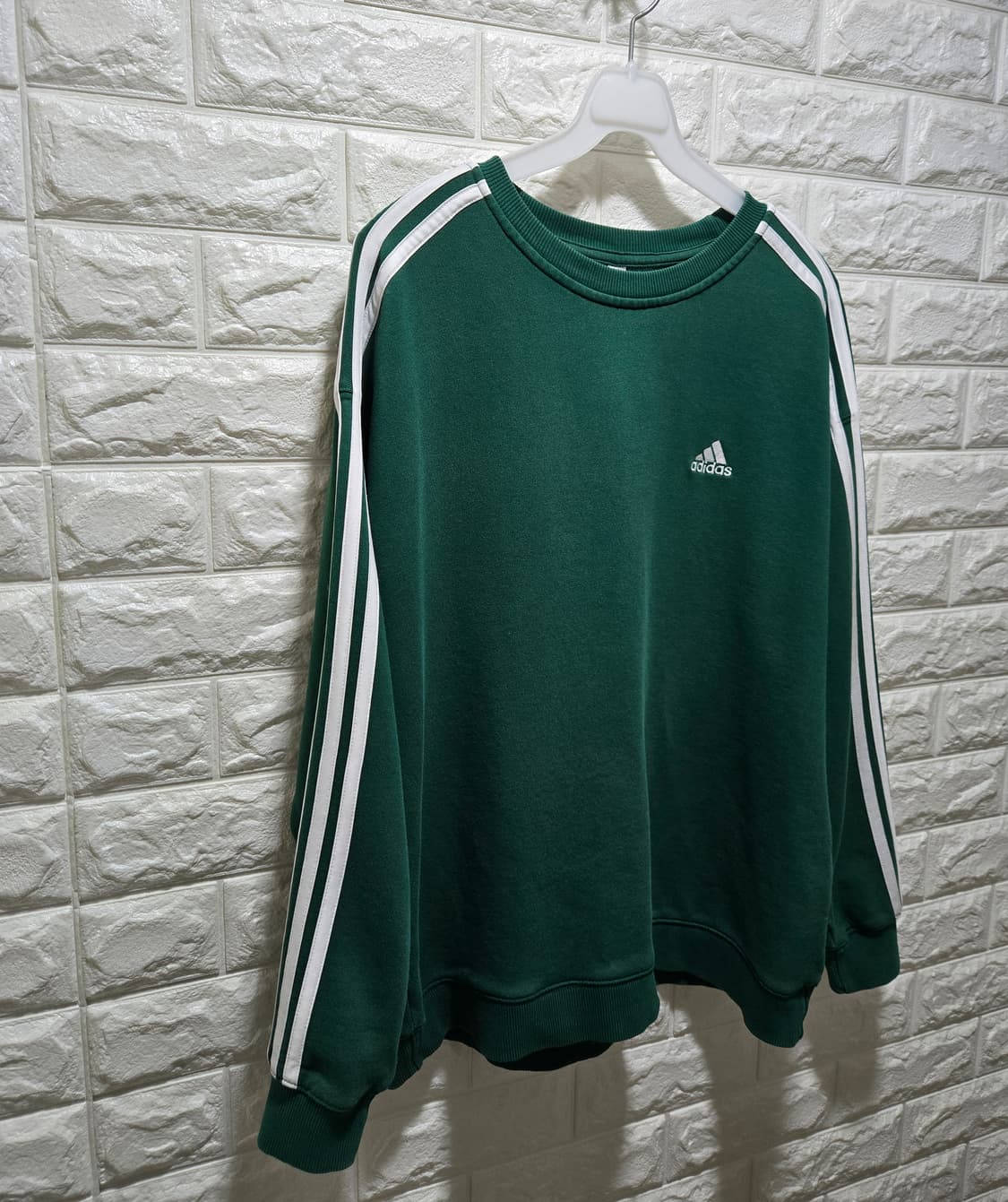 아디다스 우먼스 3S 스웨트셔츠 맨투맨 L 상품이미지3