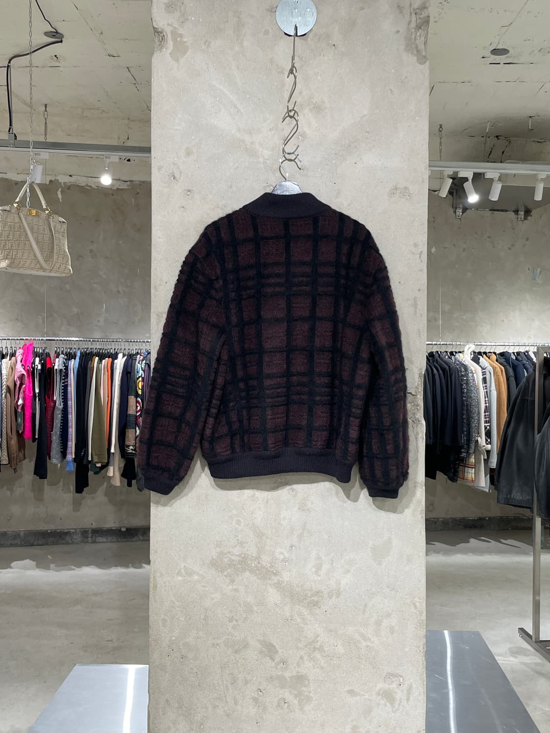 미쏘니 다크 브라운 앤 블랙 모헤어 리버시블 자켓 상품이미지4