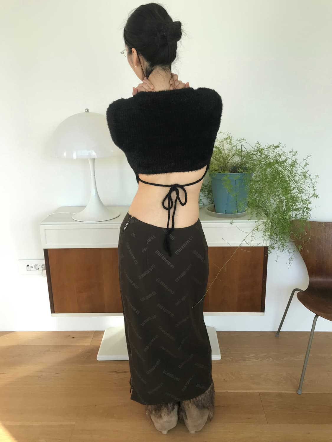 vintage slit skirt (29inch) 상품이미지4