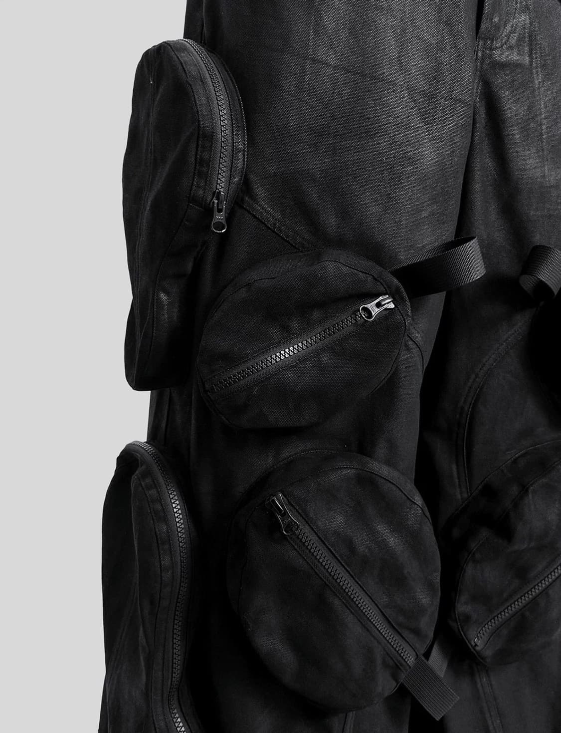 Vaguardia Dark Waxed Loose Utility Pants 상품이미지4