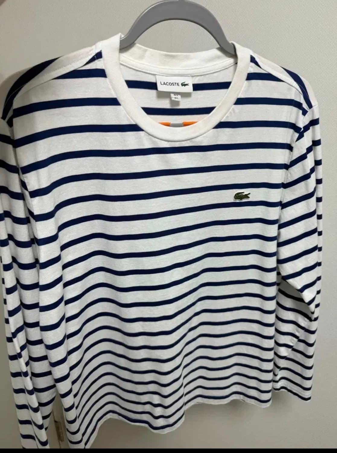 라코스테 남성 긴팔 스트라이프 티셔츠 라지 (105-110) 상품이미지3