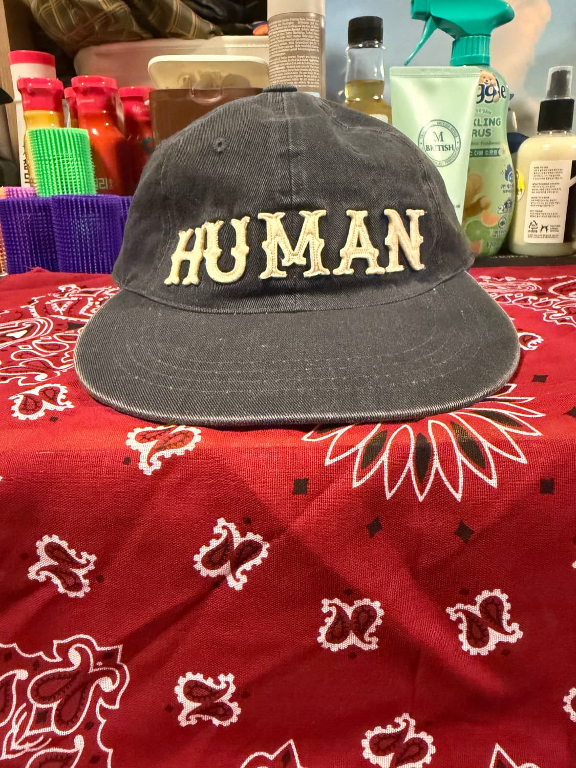 [남녀공용free]폴리테루 휴먼인덱스 볼캡 네이비 상품이미지3