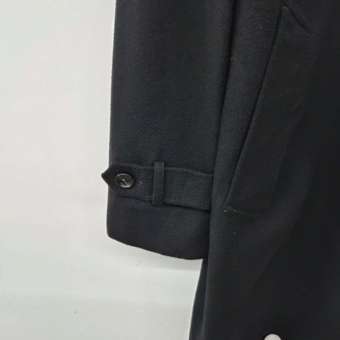 캐시미어 100% 검정색 기본 코트 남성 L 상품이미지2
