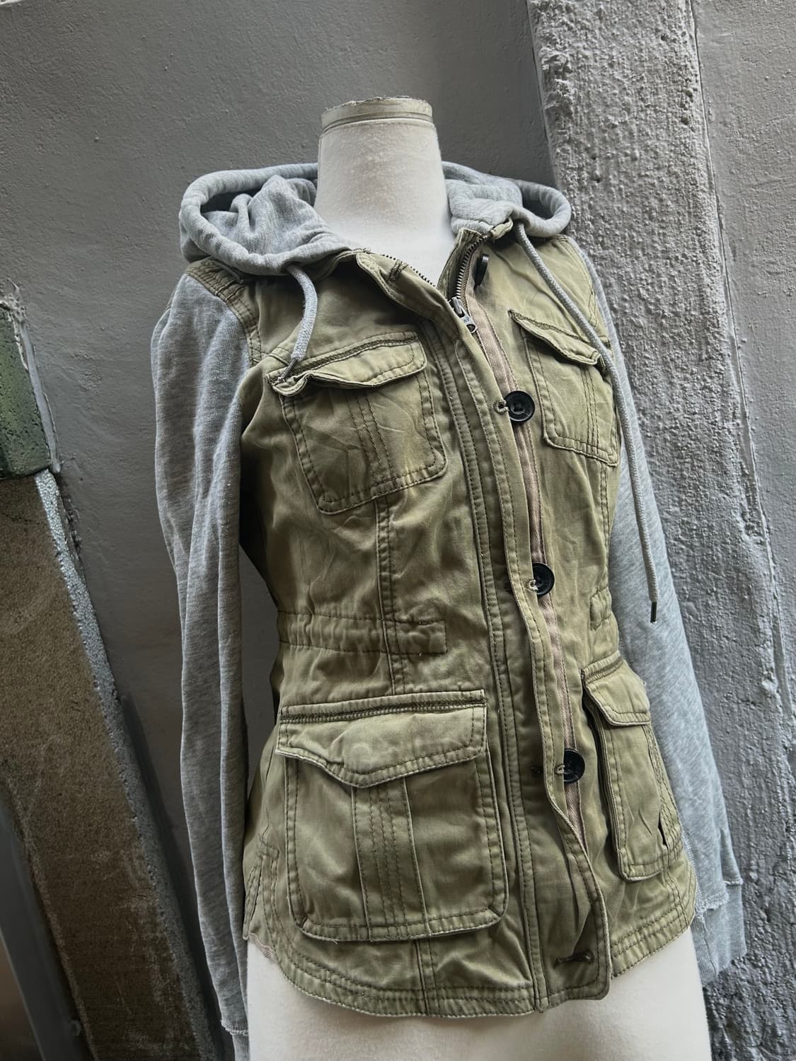 *rare* 2000s 아베크롬비 야상 멀티포켓 후드집업 상품이미지3