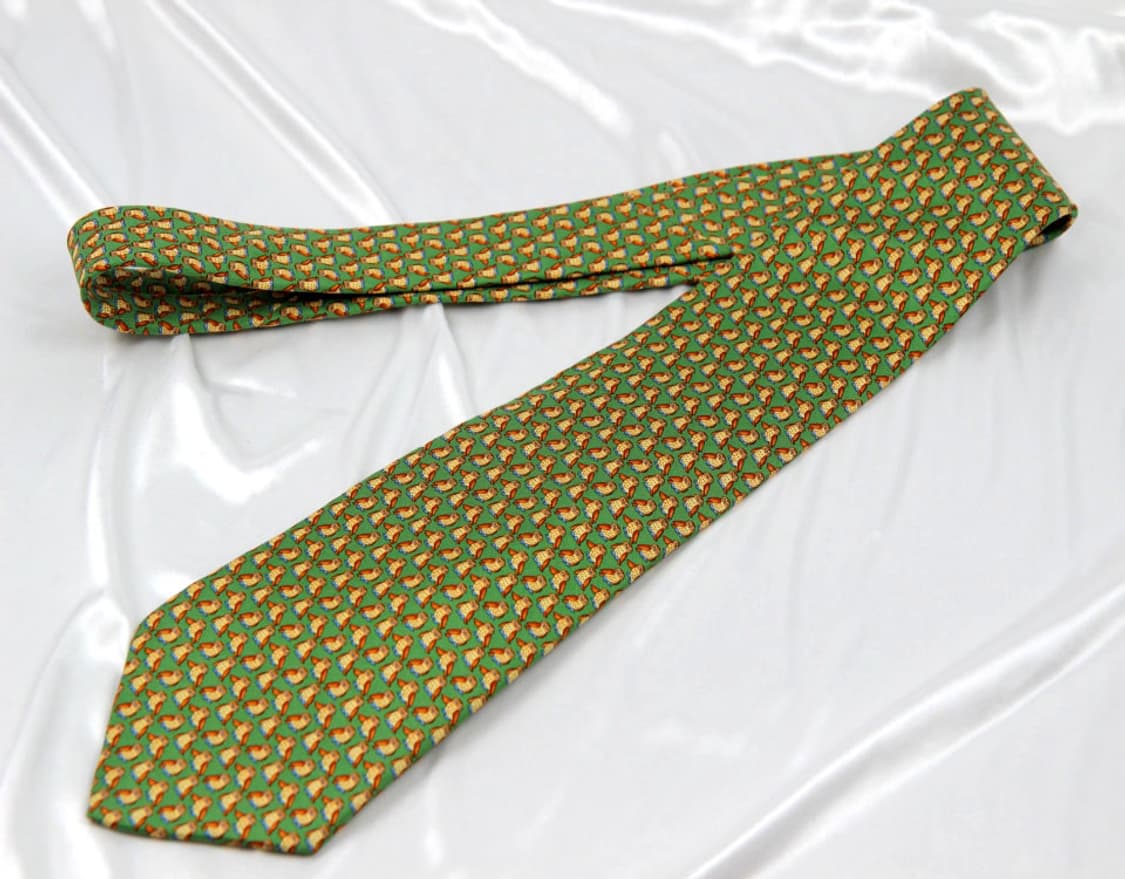 페라가모 9.4cm S등급 남자 명품 넥타이 상품이미지2