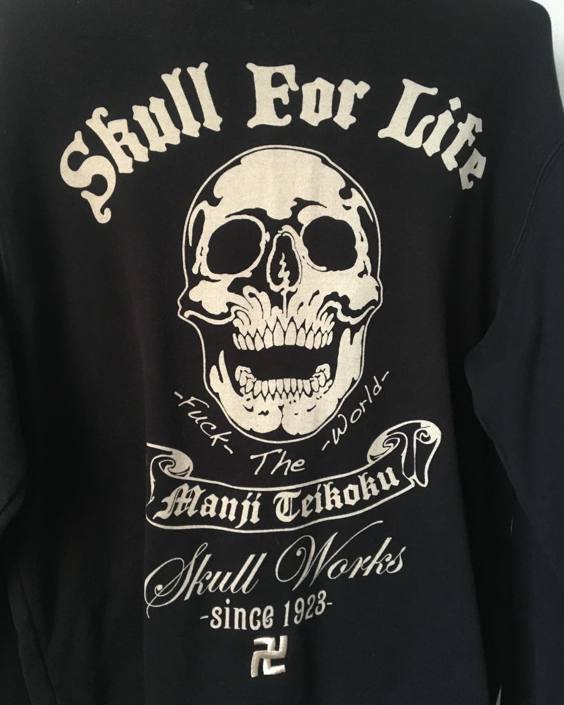 Back skull printing zip up 상품이미지5