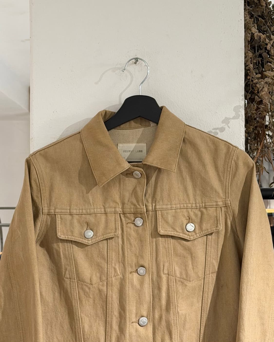 헬무드랭 베이지 데님 클래식 로우 트리거 자켓 상품이미지4