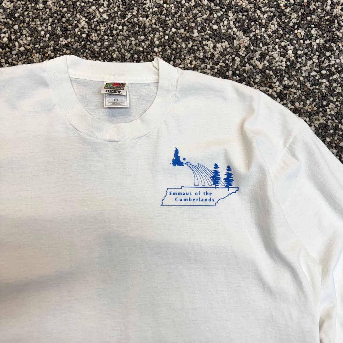 90s 프룻오브더룸 누가복음 롱슬리브 티셔츠 made in USA (XL 상품이미지4