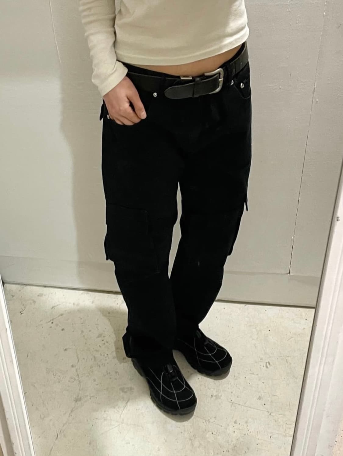 🖤80-90‘s 이세이미야케 본디지스타일 팬츠 상품이미지1