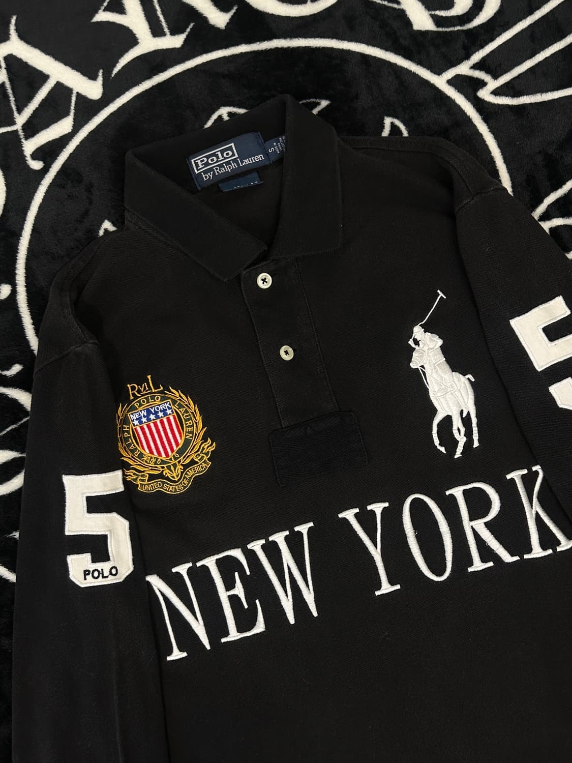 폴로 랄프로렌 빅포니 치프키프 뉴욕 PK 카라티 블랙 S 상품이미지1
