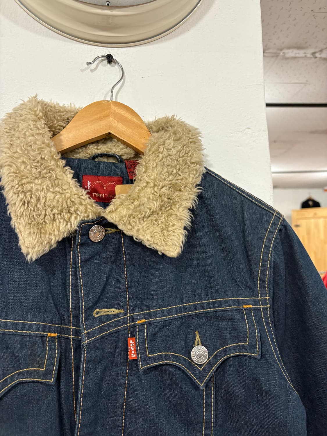 리바이스 여성 털청자켓 상품이미지3