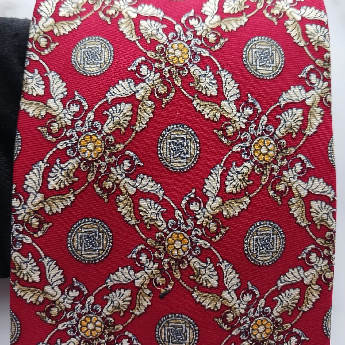 닥스 실크 다크 레드 클래식 패턴 넥타이 9.7cm A등급 A18720
 상품이미지6