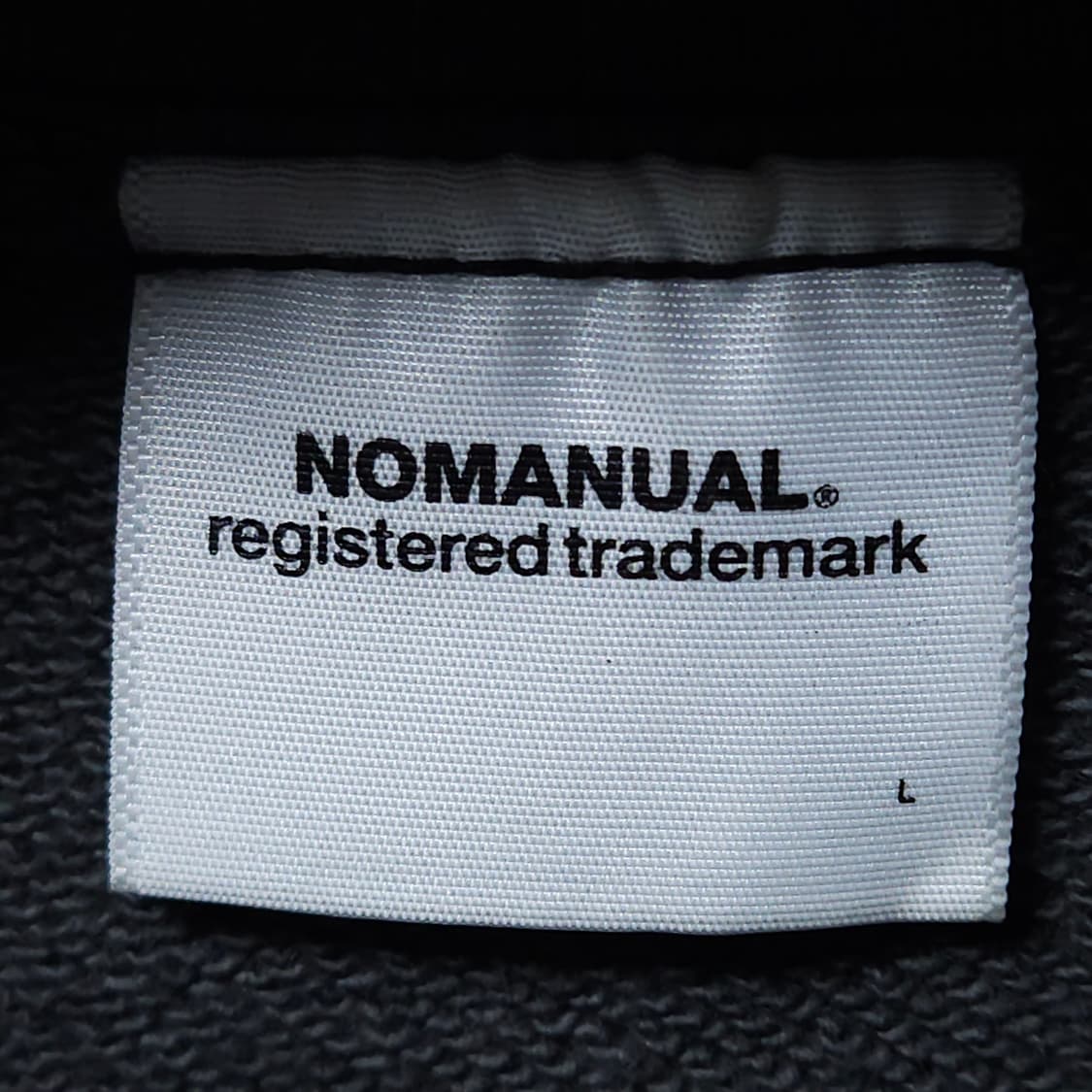 L ) 노매뉴얼 언발란스 오버핏 맨투맨 차콜 상품이미지5