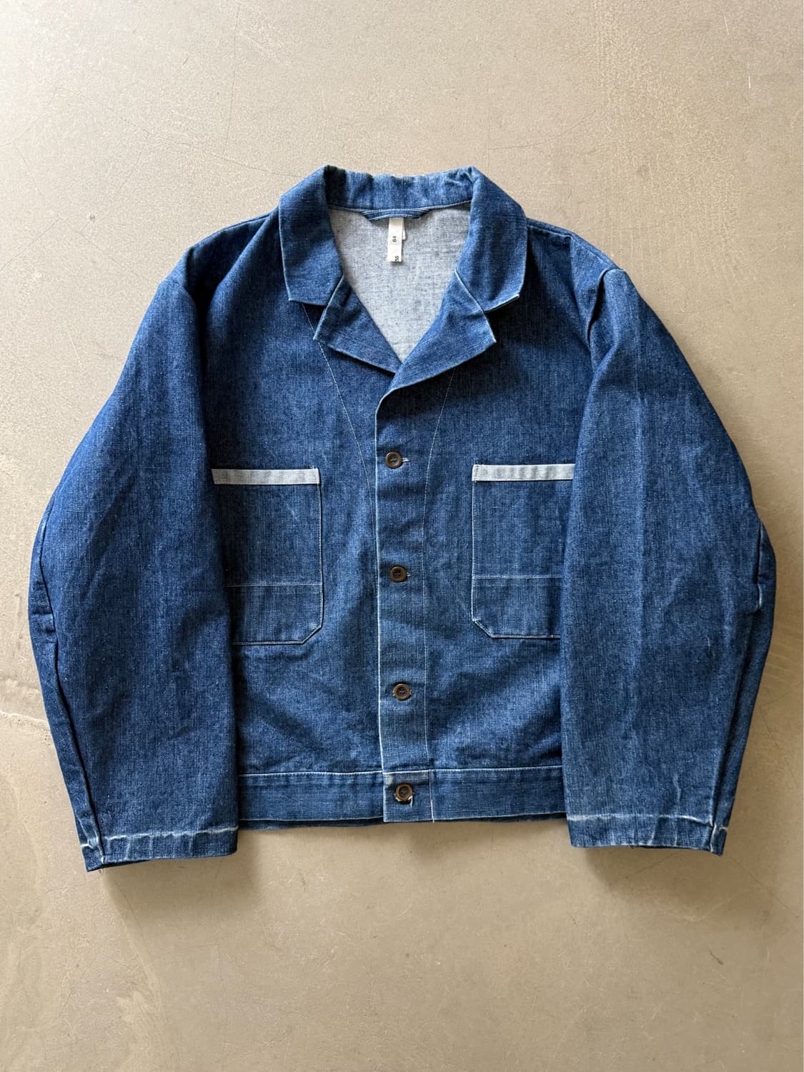 90s Kombi Dress French Work Denim Jacket 상품이미지2