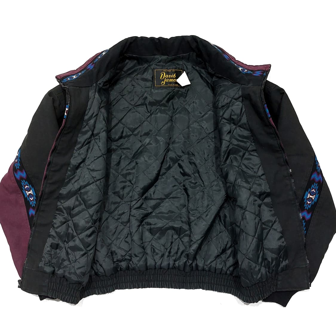 80s David James 아즈텍 봄버 자켓 L (110)산타페 상품이미지7
