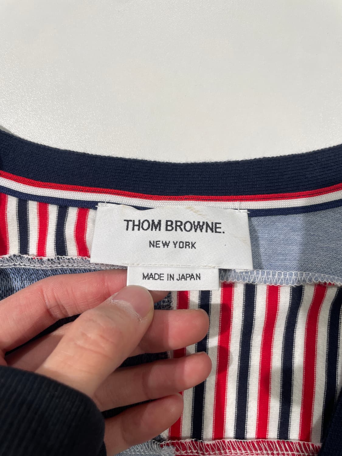 톰브라운 믹스 패치워크 버튼 가디건 상품이미지7