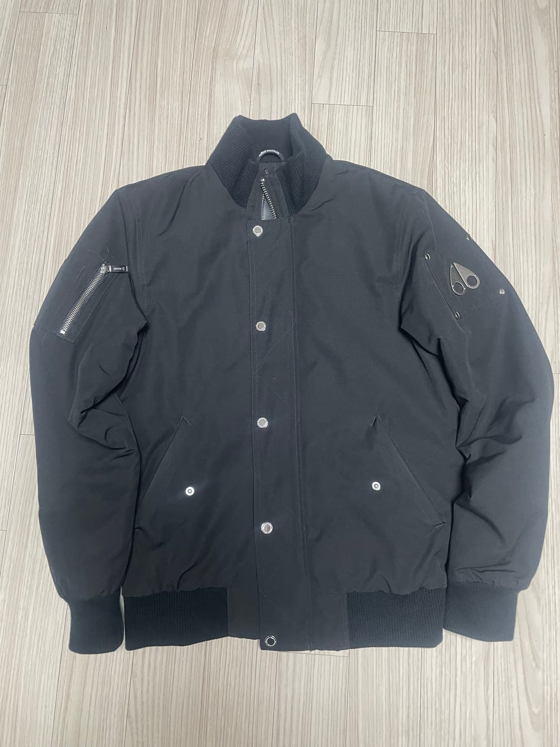 봄점퍼 무스너클 바텔 봄버 자켓 블랙 S 상품이미지2