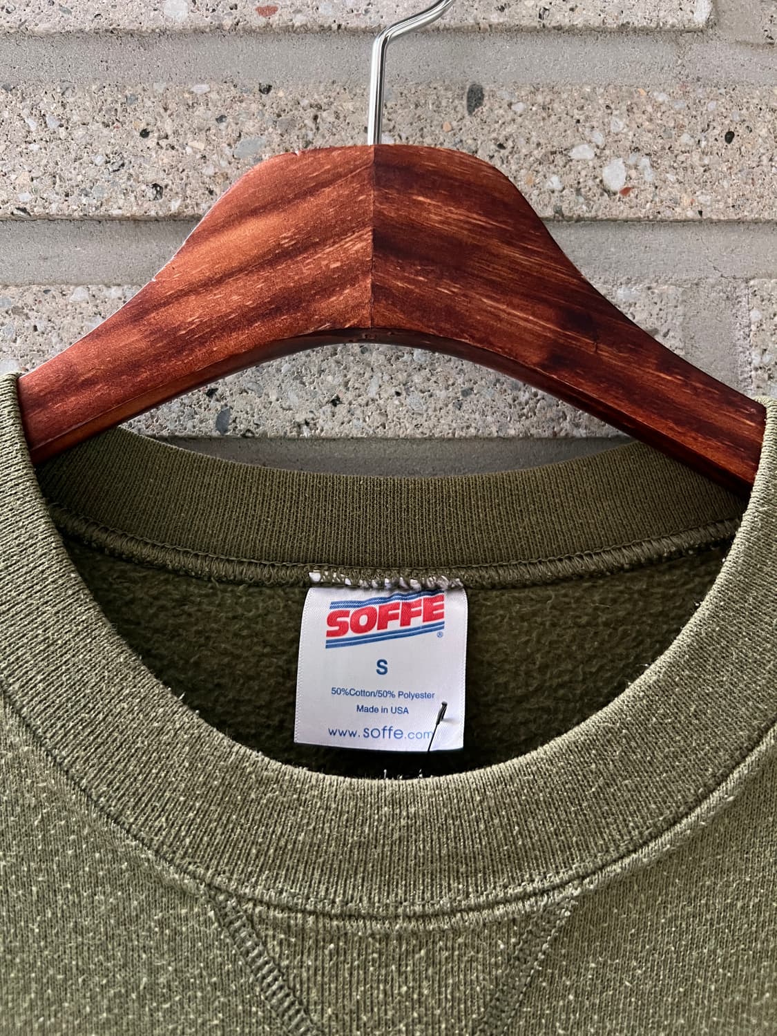 [S]USMC 미 해병대 오리지널 USA Made 카키 스웻셔츠 상품이미지2