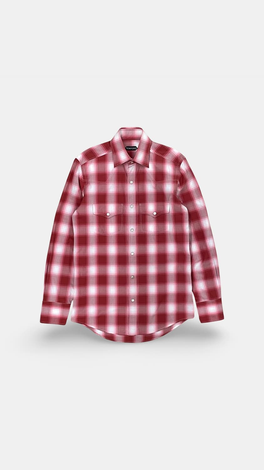 (39) 톰포드 PLAID WESTERN 셔츠 상품이미지1